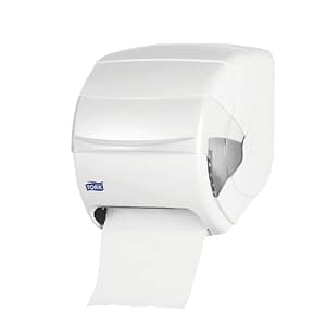 Dispensador de Toalla Tork con Palanca Central Blanco  Línea Classic
