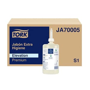 Jabón Líquido Tork Extra Higiene Sin Fragancia 1000 ml Pack 6 Botellas