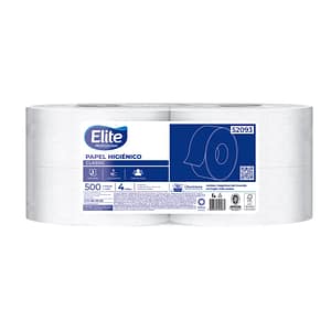 Papel Higiénico Elite Classic Hoja Simple  500 Metros 4 rollos