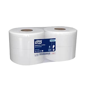 Papel Higiénico Tork Jumbo Económico  Hoja Simple  500 Metros 4 rollos
