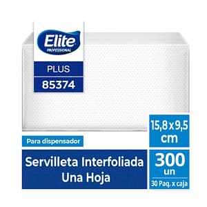 Servilleta Interfoliada Elite Professional Hoja simple  30 x 300 Unidades