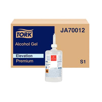 Alcohol Gel Tork Higienizante 80% Línea Elevation 1000 ml  Pack 6 Botellas