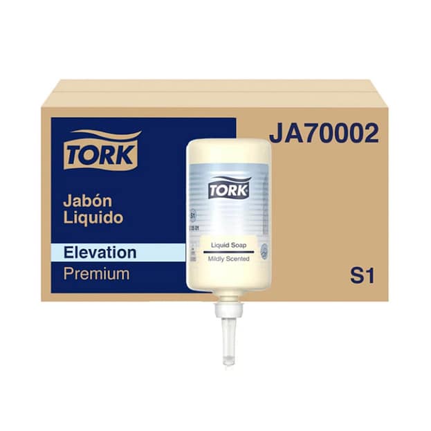 Jabón Líquido Suave Tork Aroma Fresco Línea Elevation 1000 ml  Pack 6 Botellas