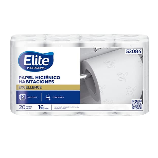 Papel Higiénico Elite Professional Doble  hoja  20 Metros 4 rollos